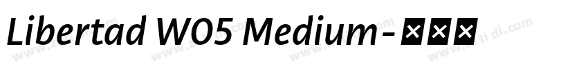 Libertad W05 Medium字体转换